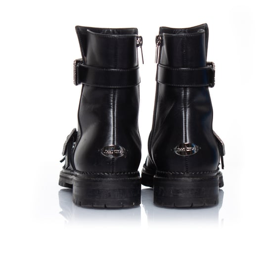 Hank flat jewel buckle ankle boots - Image 4