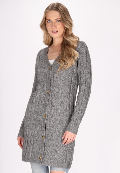 Dreimaster Vest Dames grijs melange - Image 3