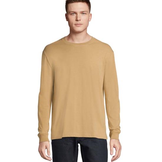 SOLS Unisex volwassen Pioneer T-shirt met lange mouwen (Donker Beige) - Image 1