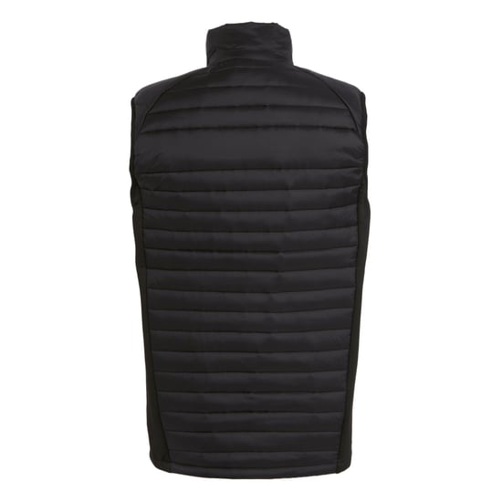 Regatta Mens Navigate Quilted Hybrid Gilet (Black/Orange Pop)