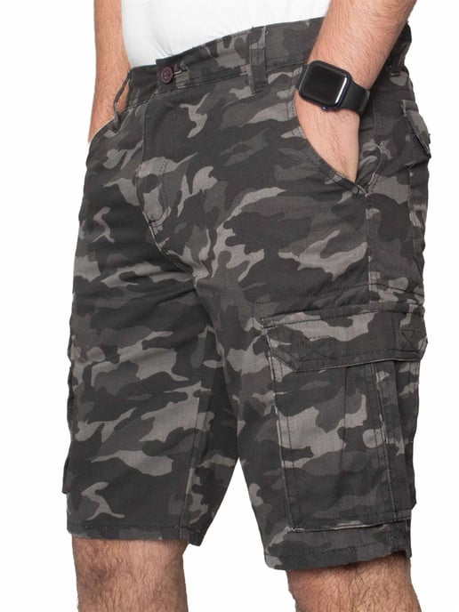 Kruze Heren Camo Cargo Korte Broek - Image 1