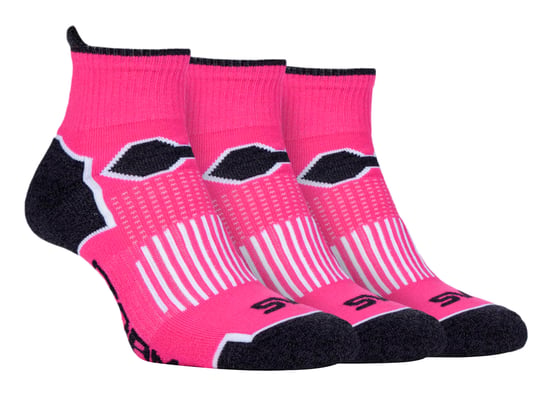 Set van 3 korte hardloopsokken voor dames - SBLS016PIN - Image 1