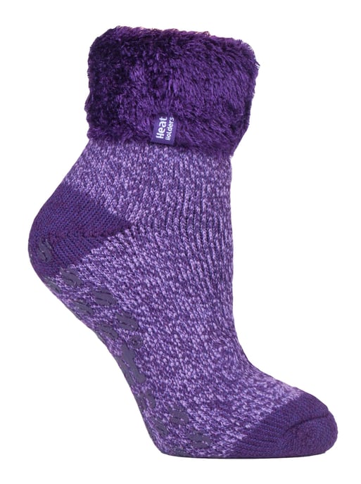 Kids Fluffy Bed Socks | Heat Holders | Warme Cozy Thermosokken voor Jongens en Meisjes - Paars - Image 1