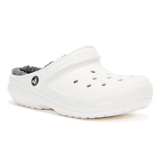Crocs Classic gevoerde damesklompen wit/grijs - Image 2