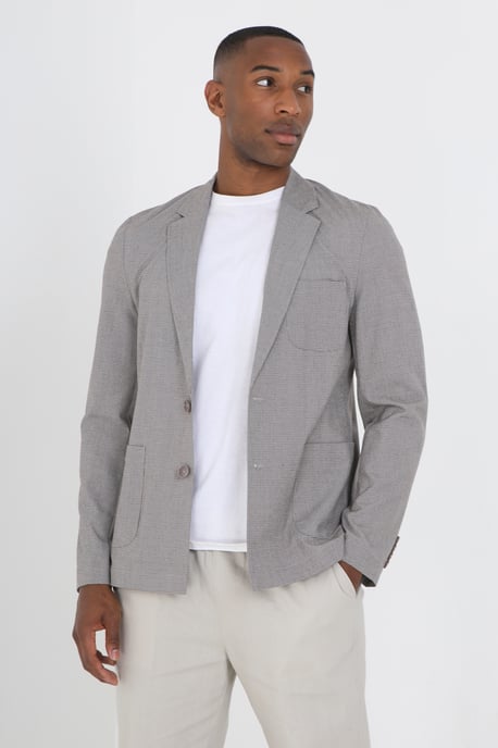 Light Grey 'Canterbury' Check Blazer