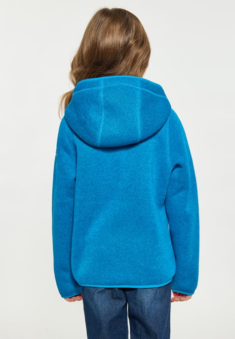 Schmuddelwedda Gebreide fleeceblouse meisjes (kinderen) Cyaanblauw gemêleerd - Image 4