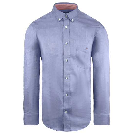 Eden Park Paris Regular Heren Blauw Oxford Overhemd - Image 1