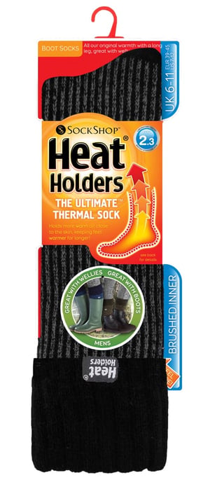 Heat Holders - Thermische laarzensokken voor heren - Zwart - Image 2