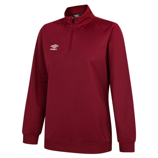 Umbro Dames/Dames Club Essential Sweatshirt met halve rits (Nieuw Claret) - Image 1
