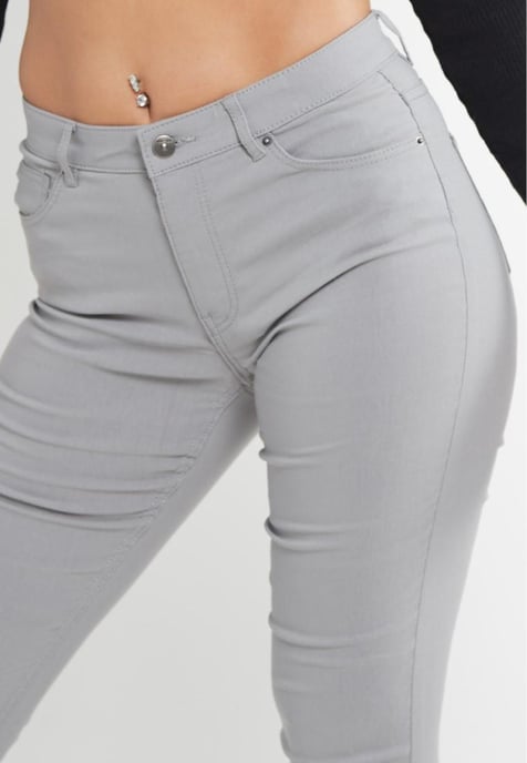 MYT Dames Skinny Super Stretch Chino Grijs - Image 5