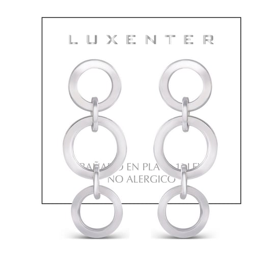 Luxenter Sira earrings rhodium plated finish