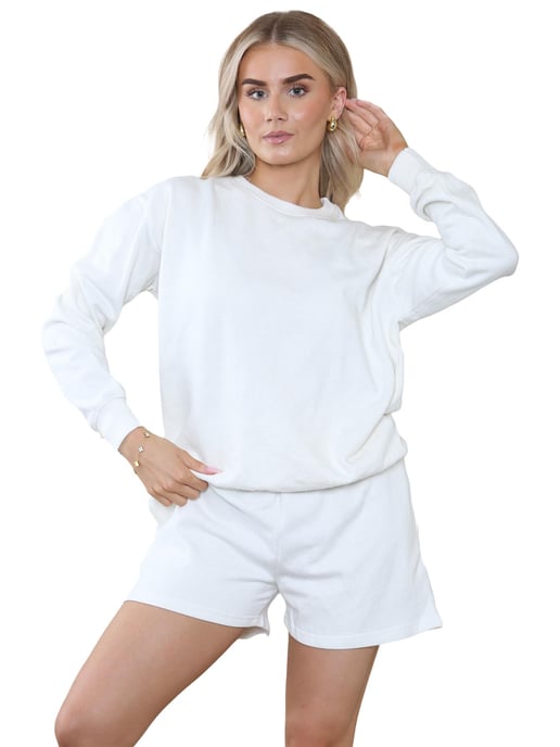 Kruze | Dames Sweatshirt & Korte Broek Tracksuit Set - Image 4