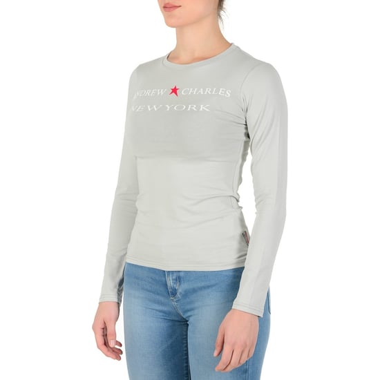 Andrew Charles By Andy Hilfiger Womens LS T-Shirt TS602 031002 Phenix Light Grey 003