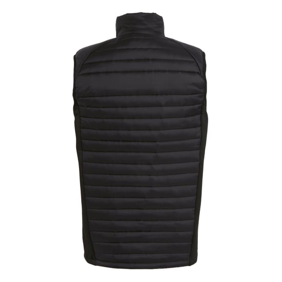 Regatta Mens Navigate Quilted Hybrid Gilet (Black/Orange Pop)