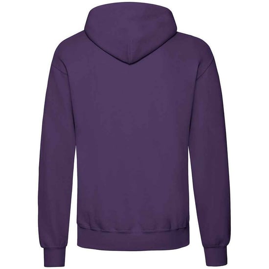 Fruit of the Loom Volwassenen Unisex klassiek sweatshirt met capuchon (Paars) - Image 2