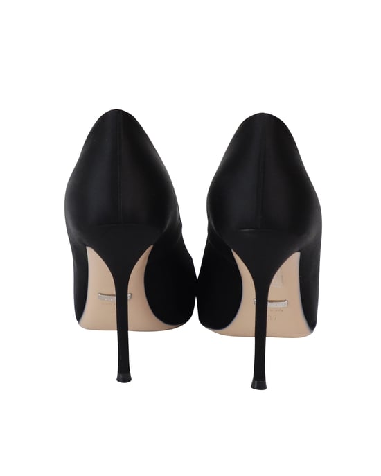 Gucci Dionysus Versierde Pumps in Zwart Satijn - Image 4