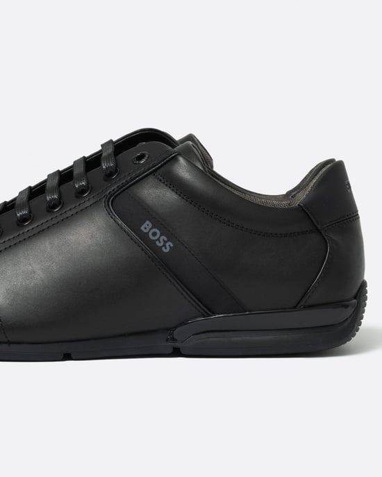 BOSS Orange Saturn Heren Lage Profiel Leren Sneakers Met Geur-Controle Voering NOS - Image 2