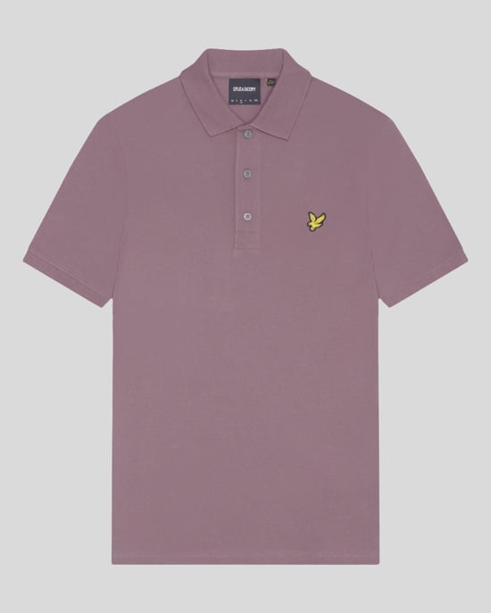 Lyle & Scott-logo op de borst Highland Mauve paars poloshirt - Image 5