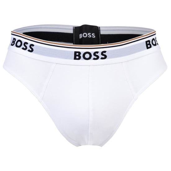 Men's Boss 3 Pack Briefs in .White 100 - Image 2
