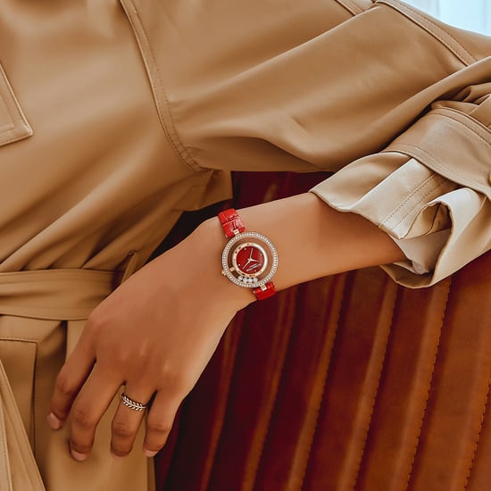 VICTORIA HYDE Dameshorloges Kleine Wijzerplaat Analoog Kwarts Vrouw Horloges met Helder Kristal Elegant Gouden Horloge voor Vrouw, rood kristal - Image 3
