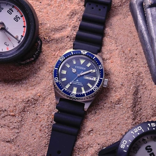 Citizen Promaster Marine Heren Zwarte Horloge NY0129-07LE - Image 6