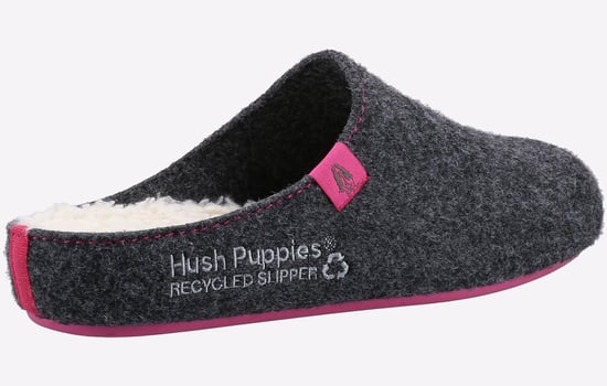 Hush Puppies The Good Dames Pantoffels In Antraciet - Image 3