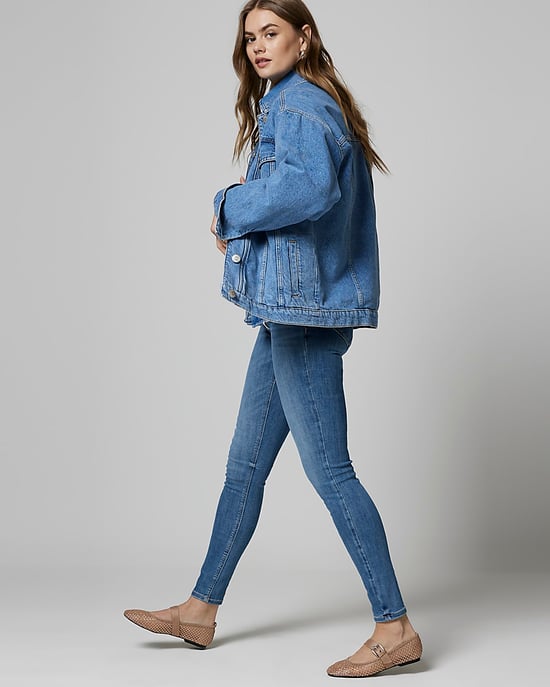 River Island Womens Super Skinny Fit Jeans Blue Molly Mid Rise