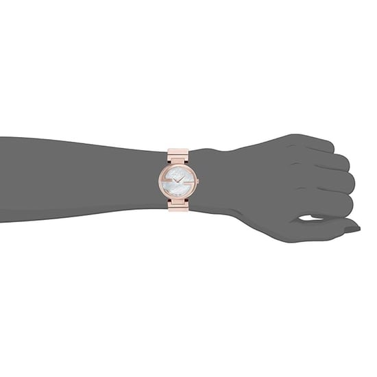 Gucci YA133515 In elkaar grijpende parelmoer wijzerplaat dames horloge - Image 4