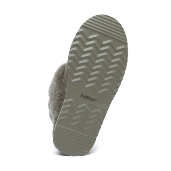 EVER AU Australia Women Fantail Leather Slippers With Two Removable Straps