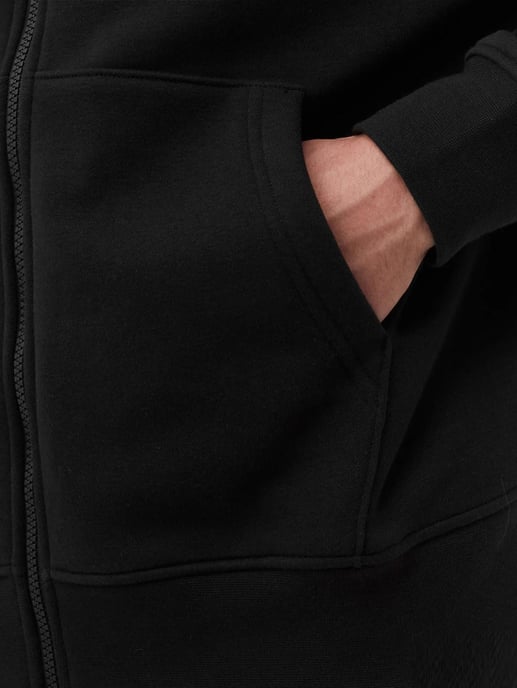 Nike Jordan Fleece Full Zip Hoodie In Zwart - Image 3