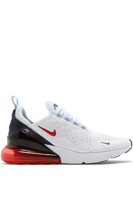 Nike Air Max 270-trainers, Wit/Chile Red-Midnight Navy - Image 1