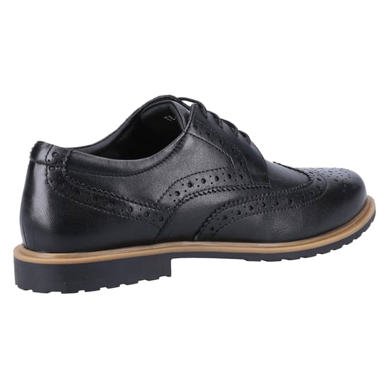 Hush Puppies Meisjes Verity Leren Brogues (Zwart/Tan) - Image 2