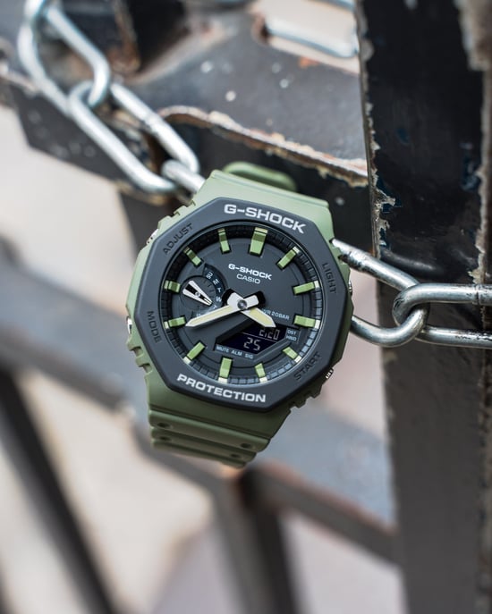 Casio G-shock Heren Groen Horloge GA-2110SU-3AER - Image 4