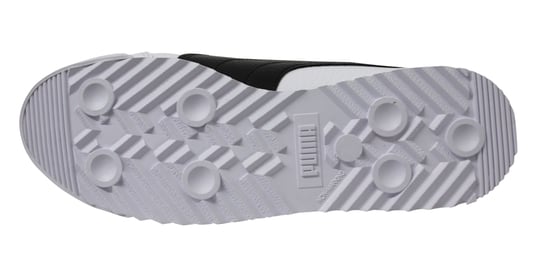 Puma Roma 68 Vintage White Black Leather Low Lace Up Mens Trainers 370051 02