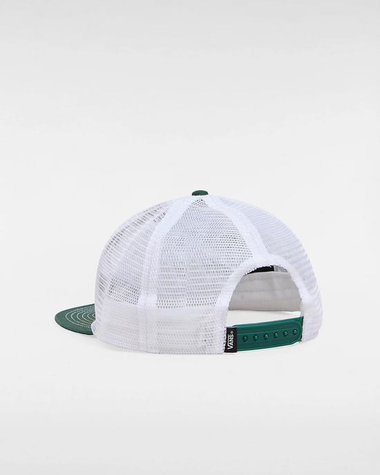 VANS Higher Place Unstructured Trucker Hat in Bistro Green - Image 3