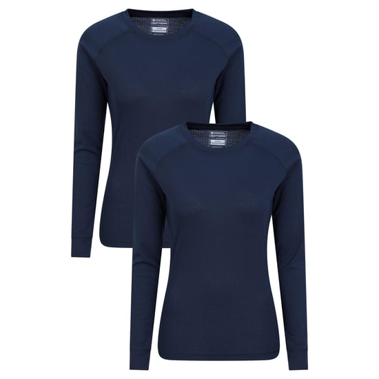 Mountain Warehouse Dames/Dames Talus Thermische Base Layer Top (Set van 2) (Marine) - Image 1