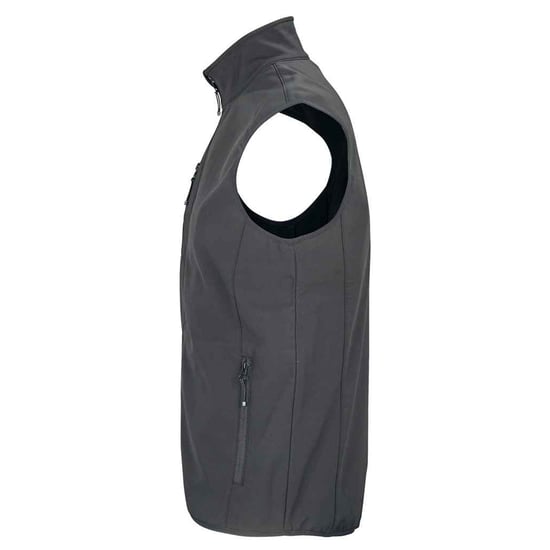SOLS Heren Falcon Softshell Bodywarmer met rits (Houtskool Grijs Effen) - Image 3