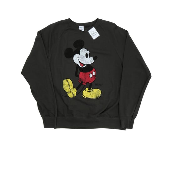 Disney Heren Mickey Mouse Classic Kick Sweatshirt (Licht Grafiet) - Image 1