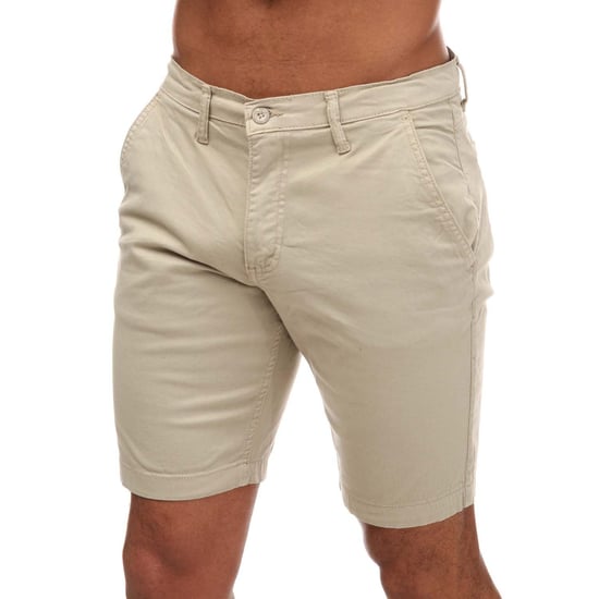 Men's Duck and Cover Moreshore Chino Shorts in Stone - Image 1