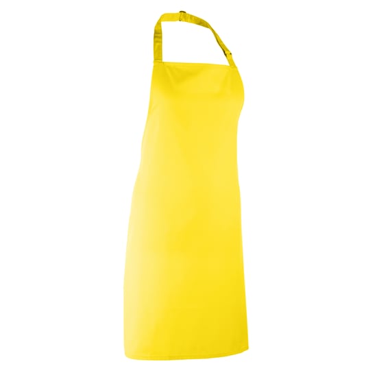 Premier Colours Bib Apron (Pack of 2) (Yellow)