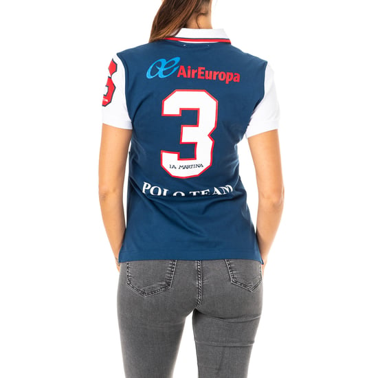 Women's short-sleeved polo shirt with lapel collar 2WP165