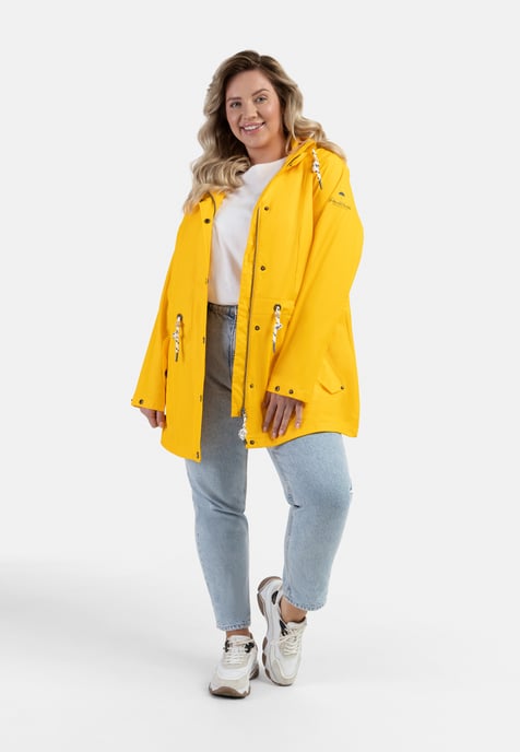 Schmuddelwedda Grote maat regenjas bridgeport Dames geel - Image 2