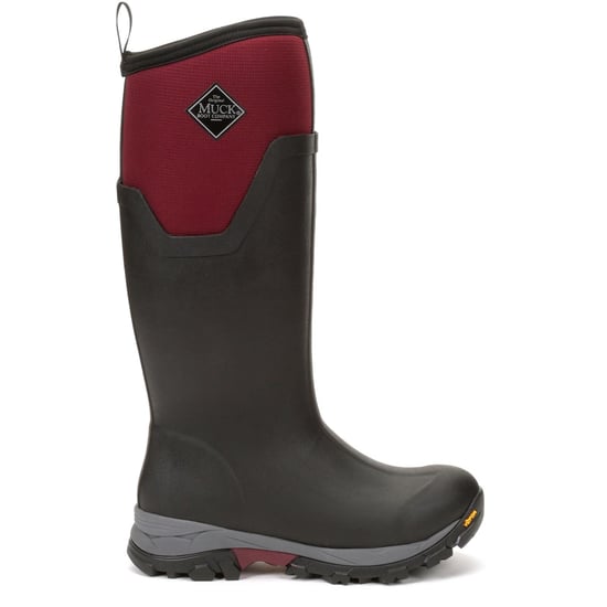 Muck Laarzen Arctic Ice Tall Rubber Zwart/Maroen Wellington Laarzen - Image 5