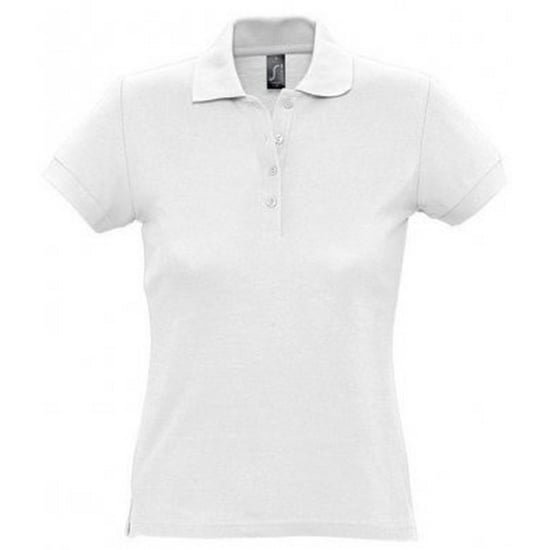 SOLS Dames/dames Passion Pique Poloshirt met korte mouwen (Wit) - Image 1