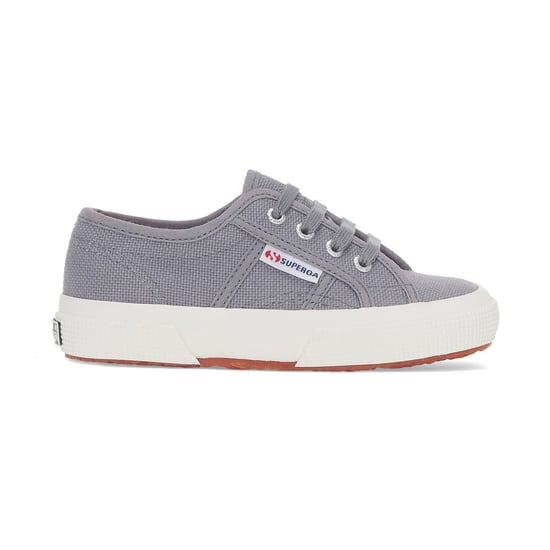 Superga Childrens/Kids 2750 Jcot Leather Trainers (Grey Bluish/Avorio)