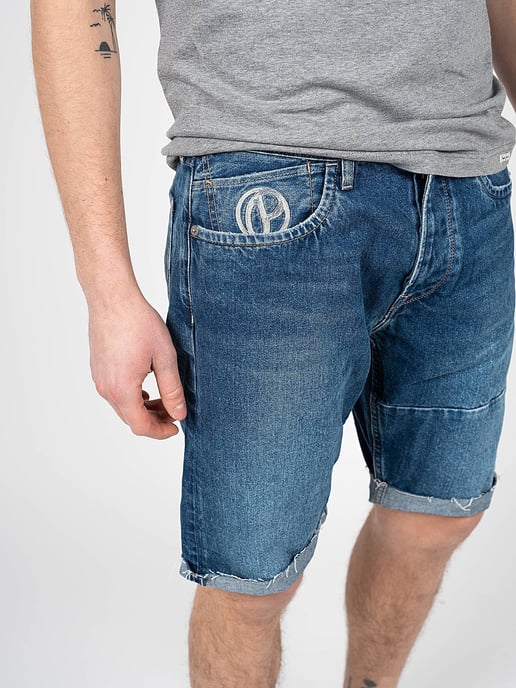 Pepe Jeans shorts Callen Reclaim Mannen blauw - Image 6