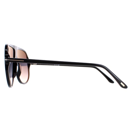 Tom Ford Shield Unisex Shiny Black Smoke Gradient Spencer 02 FT0998