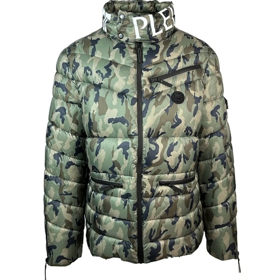 Plein Sport Padded Bold Logo Camo Jacket - Image 1
