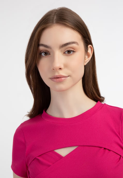 Mymo T-shirt Dames roze - Image 5