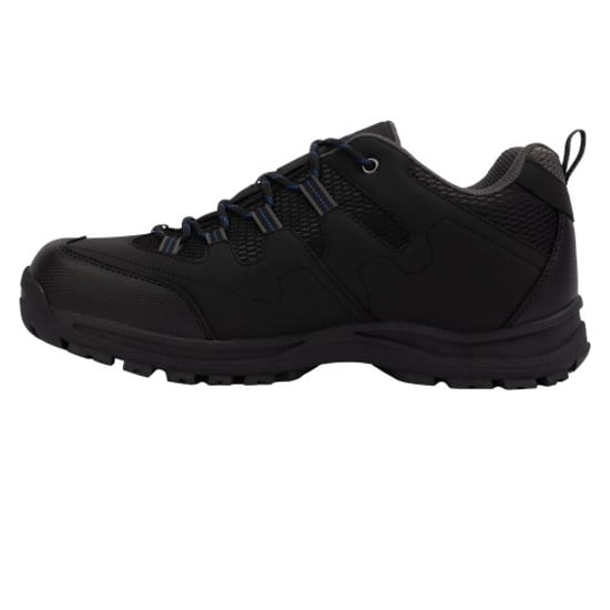 Trespass Mens Finley Low Cut Hiking Shoes (Black/Blue)